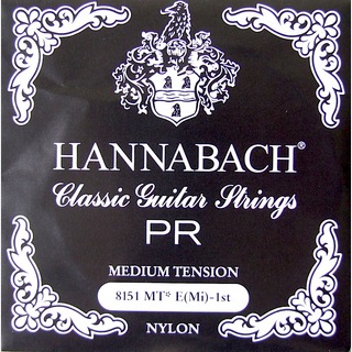 HANNABACH E8151 MT-Black E/1 クラシックギター 1弦用 バラ弦 1本