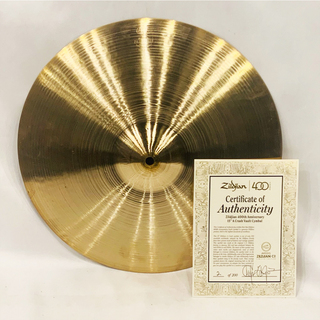 Zildjian 400th Anniversary Limited Edition Vault Cymbal 15" (965g) 2/200【春の決算セール!!】