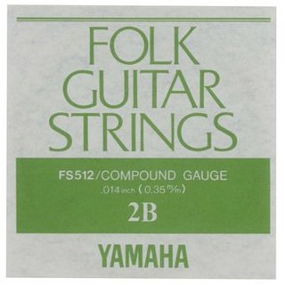 YAMAHA Folk Guitar String Silver Compound FS512 Compound .014 2B バラ弦 ヤマハ【名古屋栄店】