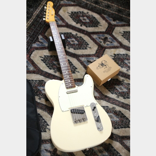 Fender Japan Exclusive Classic 60s Tele Vintage White 2016 w/ Monty's Retrowind Raw Nickel Set