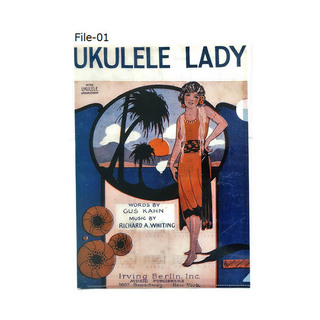KIWAYAFile-01 ウクレレコード付クリアファイル UKULELE LADY