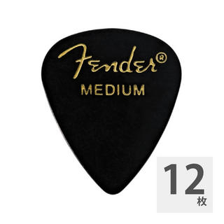 Fenderフェンダー 351 Shape Classic Picks Black Medium ギターピック×12枚