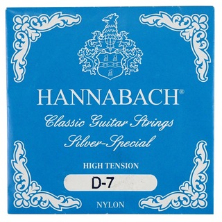 HANNABACH E8157 ZHT-Blue D/7 バロック式10弦クラシックギター 7弦用 バラ弦 1本