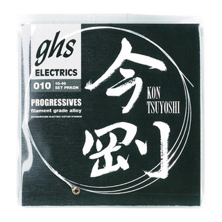 ghs PRKON 010-046 Tsuyoshi Kon Signature Strings 今剛シグネイチャー エレキギター弦×12セット