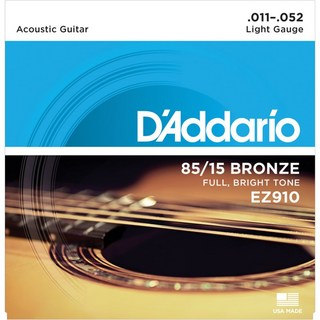 D'Addario 85/15 American Bronze EZ910 (Light/11-52)