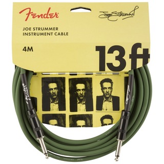 Fender フェンダー Strummer Pro 13' Instrument Cable Drab Green ギターケーブル