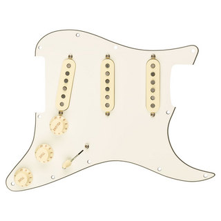 Fenderフェンダー Pre-Wired Strat Pickguard Custom Shop Fat 50's SSS Parchment 配線済み ピックアップセット