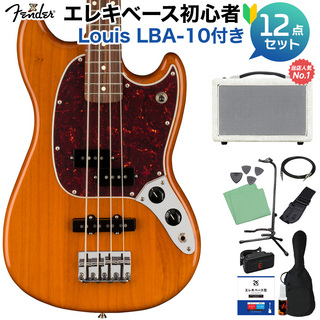 FenderPlayer Mustang Bass PJ Aged Natural ベース 初心者12点セット