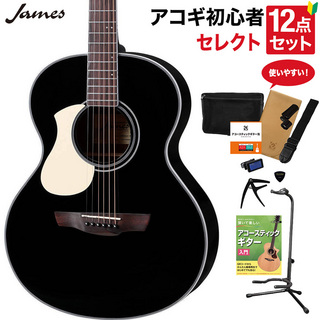 JamesJ-450A/LH BLK アコースティックギター セレクト12点セット 初心者セット 左利き用