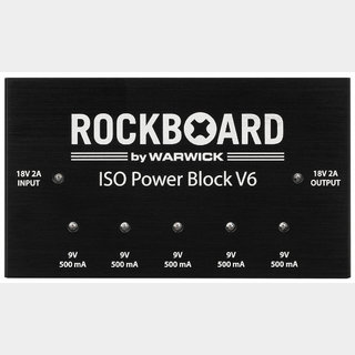 RockBoard ISO Power Block V6 エフェクター用パワーサプライ 【最大5台対応】【9V】