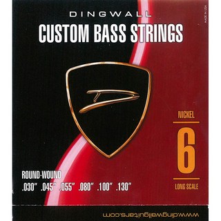 DINGWALL CUSTOM BASS STRINGS [NICKEL 6ST] SET ROUND-WOUND .030-.130