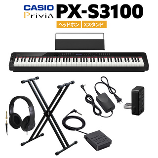 Casio PX-S3100 電子ピアノ 88鍵盤 ヘッドホン・Xスタンドセット