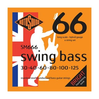 ROTOSOUND SM666 Swing Bass 66 Hybrid 6-Strings Set 30-125 LONG SCALE 6弦エレキベース弦