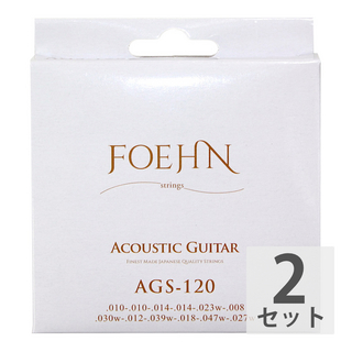 FOEHNAGS-120×2セット Acoustic Guitar Strings 12strings Light 80/20 Bronze 12弦アコースティックギター弦