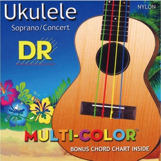 DR Ukulele Multi Color Nylon Strings 【ソプラノ・コンサート用】 [特価]