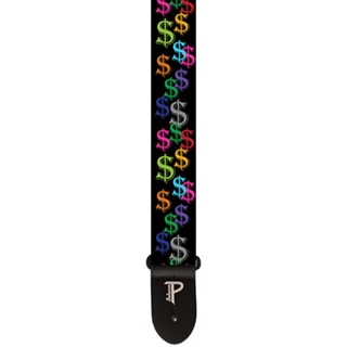 Perri's ペリーズ LPCP-7209 2インチ Polyester Kids Wanna Have Fun DOLLAR SIGNS ギターストラップ