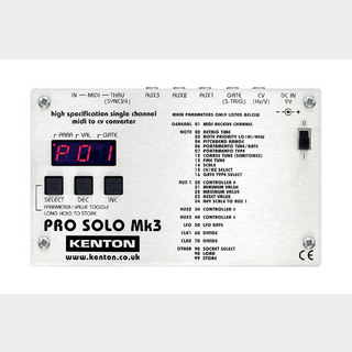 KENTONPRO SOLO Mk3 MIDI to CV Gate Clock コンバーター