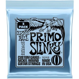 ERNIE BALL Primo Slinky Nickel Wound Electric Guitar Strings 3 Pack #3212