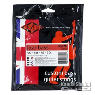 ROTOSOUNDJazz Bass 77 Medium Scale Monel Flatwound, RS77M (.040-.090)