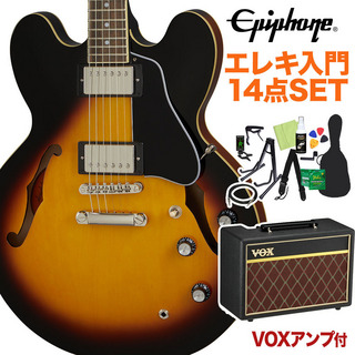 Epiphone ES-335 Vintage Sunburst 初心者14点セット VOXアンプ付き セミアコ