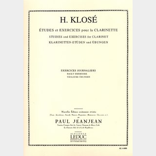 Leduc【クラリネット教則本】 Klose,H.E./ Exercices journaliers 〈 クローゼ / 日課練習課題 〉