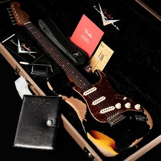 Fender Custom Shop Limited Edition 1961 Stratocaster Heavy Relic Aged Black over 3-Color Sunburst 【渋谷店】