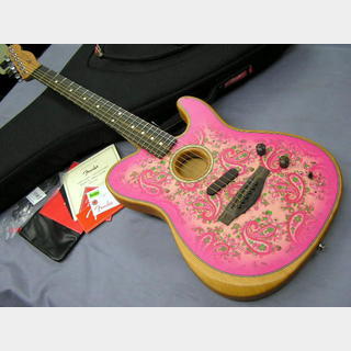 Fender Limited Edition American Acoustasonic Telecaster Pink Paisley 