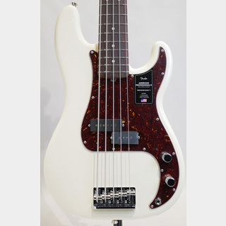 Fender American Professional II Precision Bass V (Olympic White / Rosewood)