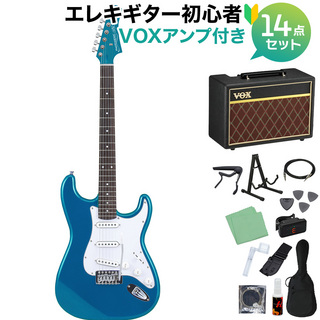 Photogenic ST-180 MBL エレキギター 初心者14点セット【VOXアンプ付き】 ストラトタイプ