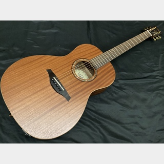 VintageVE800MH Mahogany Series Parlour Electro Acoustic Guitar/Satin Mahogany