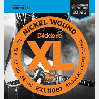 D'AddarioEXL110BT XL NICKEL Electric Guitar Strings Balanced Tension Regular Light 10-46 【渋谷店】