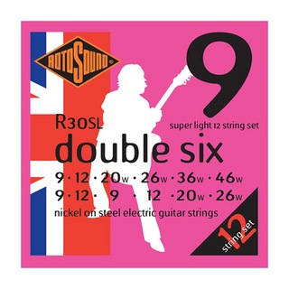 ROTOSOUNDR30SL Double Six Super Light 12-Strings Set 9-46 12弦エレキギター弦