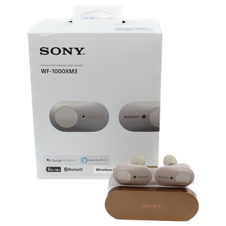 SONY【中古】 イヤホン ソニー SONY WF-1000XM3 プラチナシルバー ノイズキャンセリング Bluetoothイヤホン