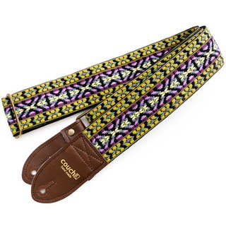 Couch Guitar Straps Lavender and Gold Dylan Vintage Bohemian