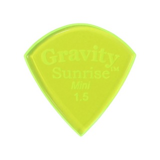 Gravity Guitar Picks sunrise -Mini- GSUM15P 1.5mm Fluorescent Green ピック