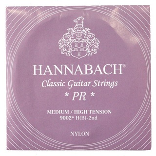 HANNABACH Silver200 9002 MEDIUM/HIGH 2弦 ミディアムハイテンション バラ弦 クラシックギター弦×3セット