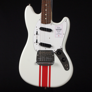 Fender2023 Collection Made in Japan Traditional 60s Mustang ~Olympic White with Red Competition Stripe~