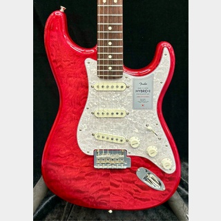 Fender 2024 Collection Made In Japan Hybrid II Stratocaster -Quilt Red Beryl/Rosewood-【JD23032966】