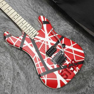 EVH Striped Series 5150 MN Red with Black and White Stripes【セール開催中!!】