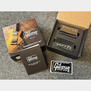 Gibson Greenybucker Set (Double black/Nickel cover/Unpotted/Rhythm pickup reverse polarity/Alnico 2)
