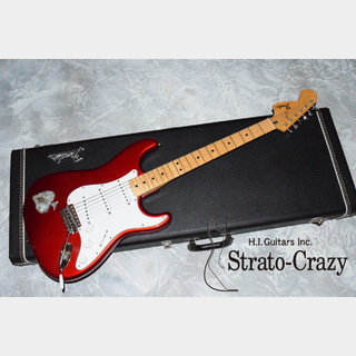 Fender Early 70s Candy Apple Red/"Lefty" Maple neck with Shell Inlay "Collector's Vintage" Compo Stratocast