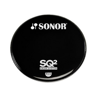 Sonor SN-BP20B/L-SQ2 [20インチ・バスドラム用ヘッド / ブラック / SQ2ロゴ]