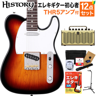 HISTORY HTL-Standard 3TS エレキギター 初心者12点セット 【THR5アンプ付き】