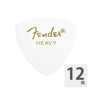 Fender 346 Shape Classic Celluloid Picks Heavy White ギターピック×12枚