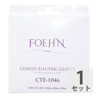 FOEHN CTE-1046 Coated Electric Guitar Strings Regular light コーティングエレキギター弦 10-46