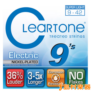 Cleartone 9409 エレキギター弦 ウルトラライトゲージ 009-042