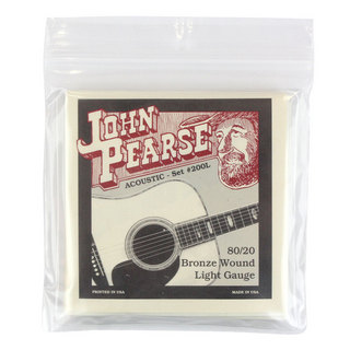 John Pearse200L アコースティックギター弦 12-53×6セット