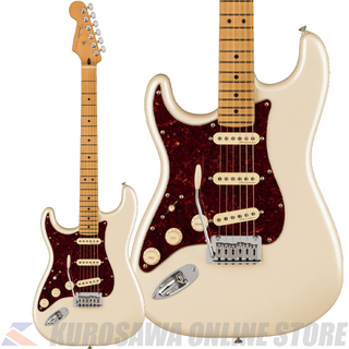 FenderPlayer Plus Stratocaster Left-Hand, Maple Olympic Pearl 【ケーブルプレゼント】(ご予約受付中)