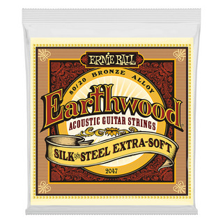 ERNIE BALL アーニーボール 2047 Earthwood Silk ＆ Steel Extra Soft 80/20 Bronze 10-50 アコースティックギター弦