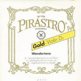 Pirastro319320 バイオリン弦 CHROMCOR クロムコア 4/4用 Mittel D線 【バラ弦1本】